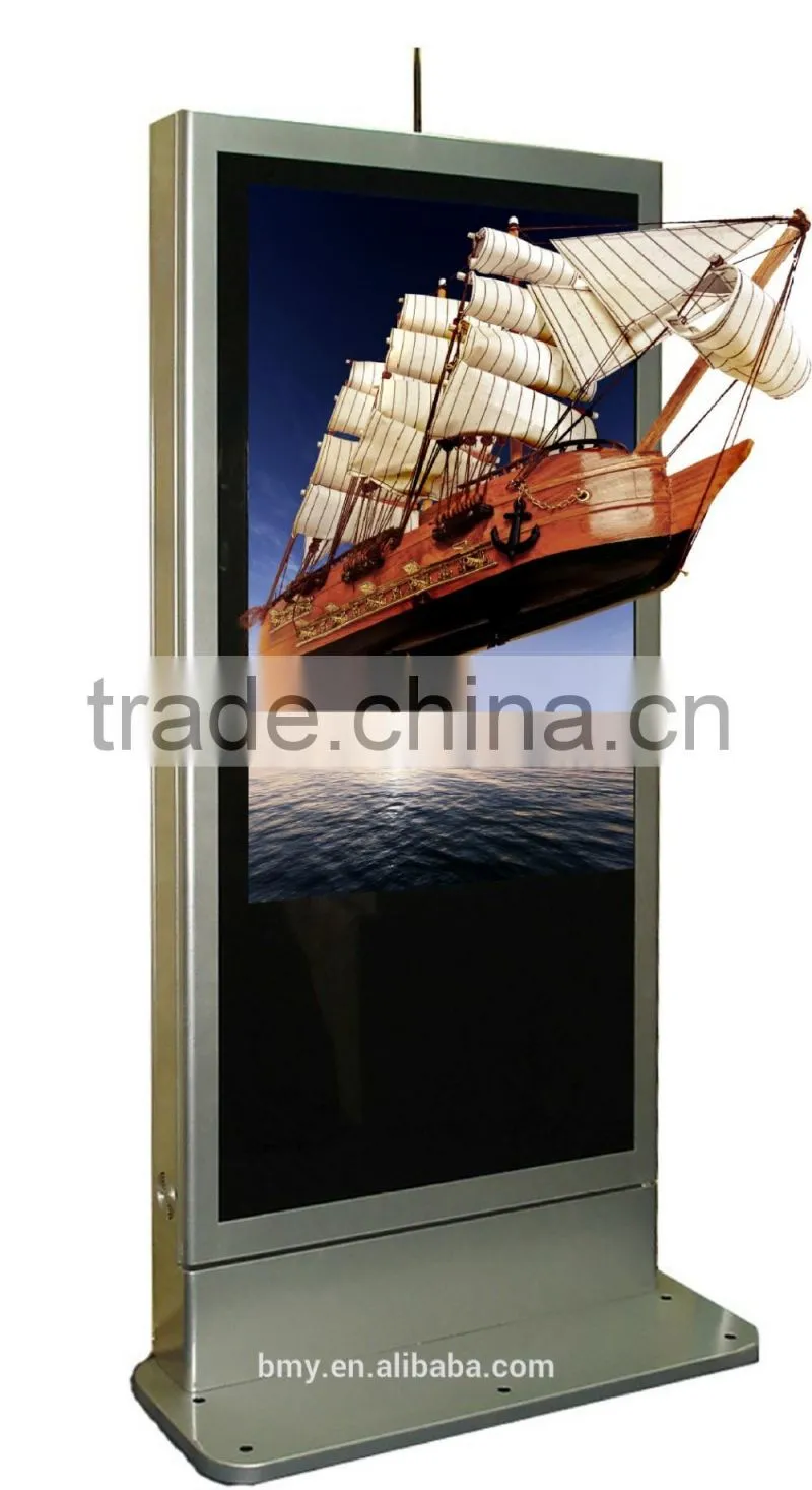 Factory outlet glasses-free 3 d advertising machine, support custom size and 3 d video