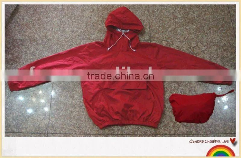foldable waterproof rain jacket