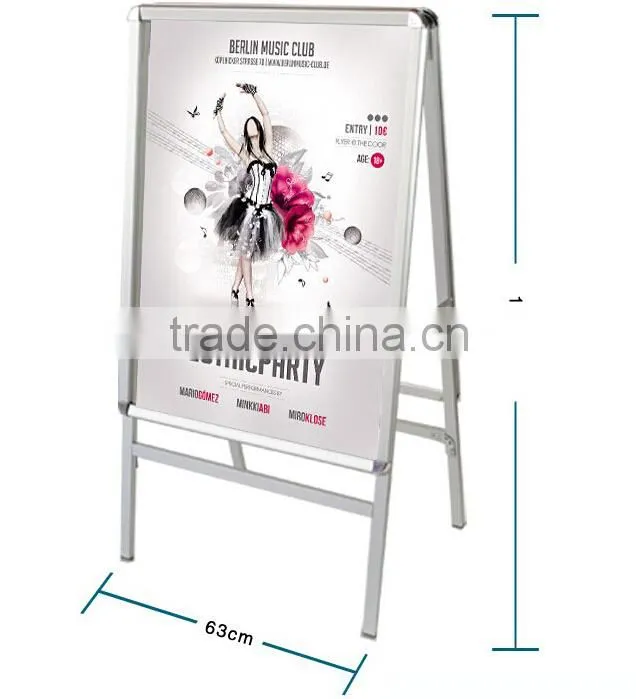 60*80cm Single Sided Aluminum A frame Sign Board picture frame