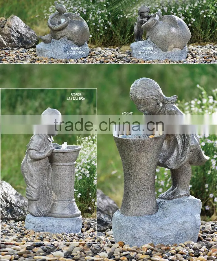 Pump operated home decoration large size water fountain for sale