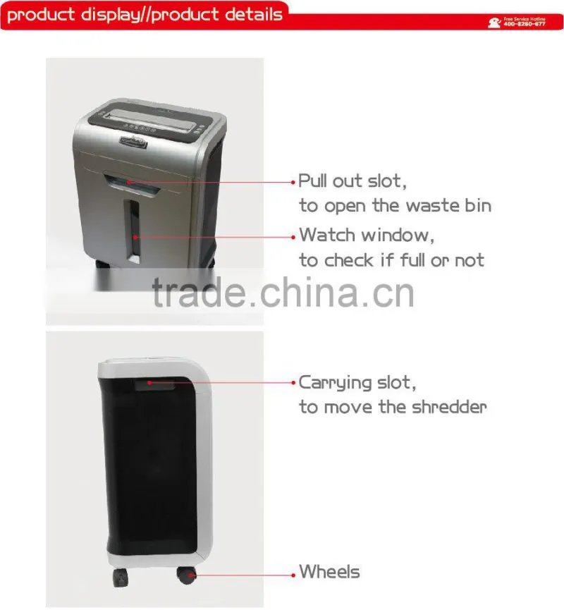 Perfect office paper shredder machine from Hopu made in China Zhejiang