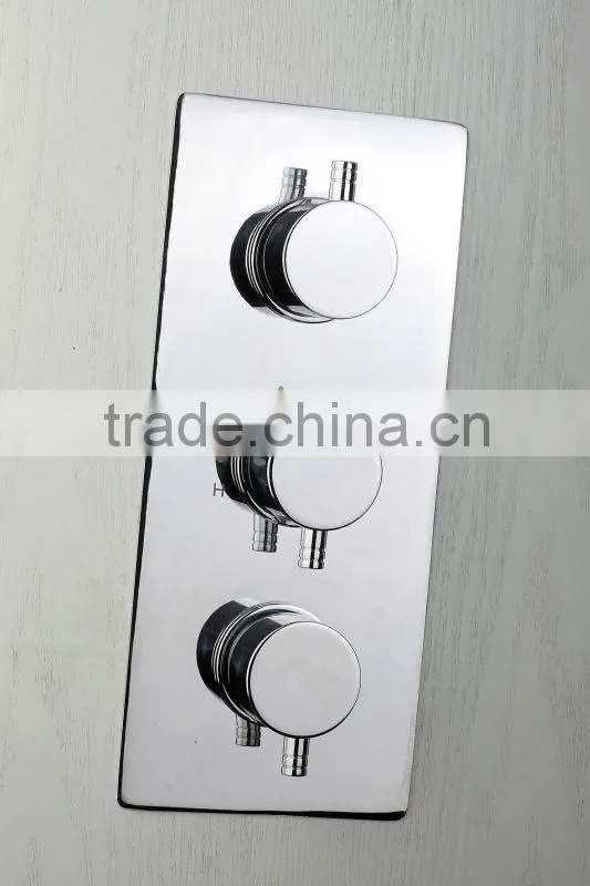 three lever thermostatic bath shower