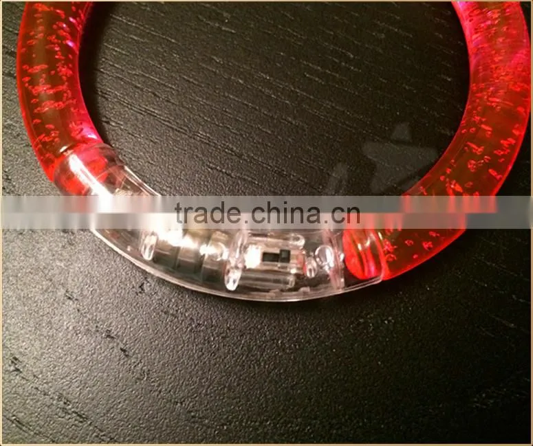 LED acrylic glowing bracelet glow in the dark