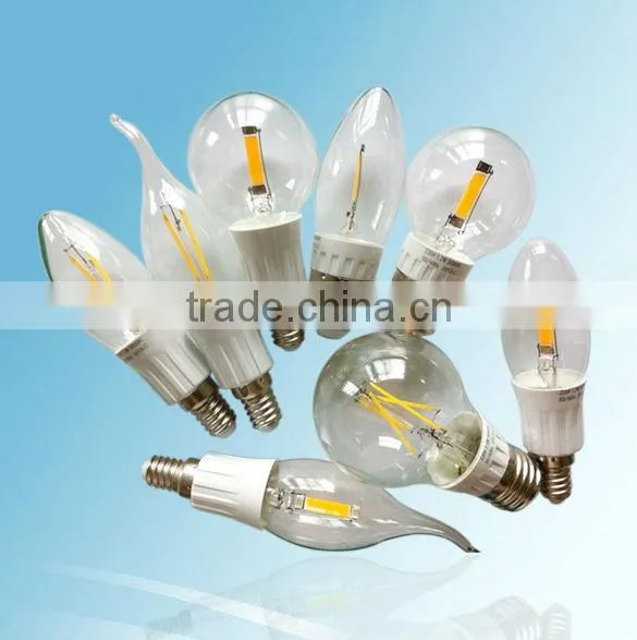 2016 new Sapphire substrate C35 E14 4w dimmable led filament candle bulb