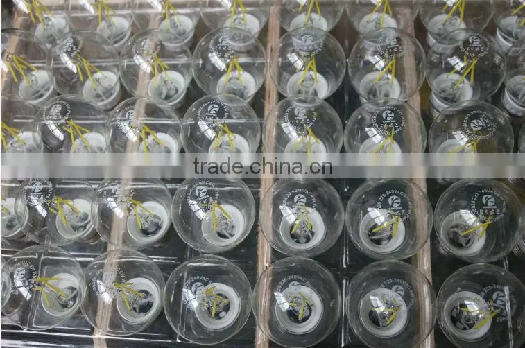 Factory price 8w Globe Sapphire Substrate A60 E27 LED Filament Bulb
