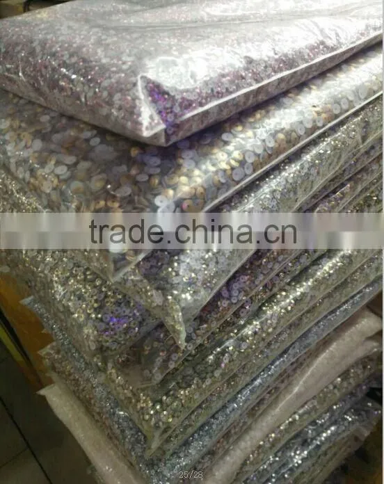 new style hot fix hole loose sequin material and sticker