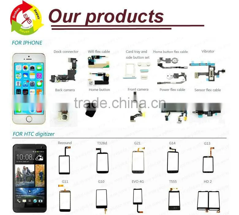 original new low price lcd frame for Huawei P8 Lite display screen frame black white
