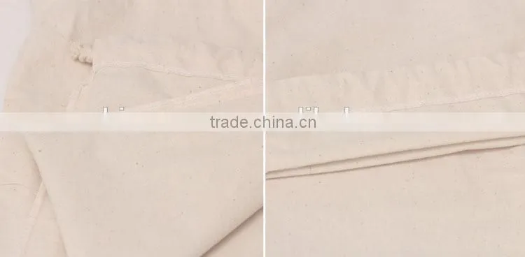 Standard size wholesale extra large cotton drawstring bag