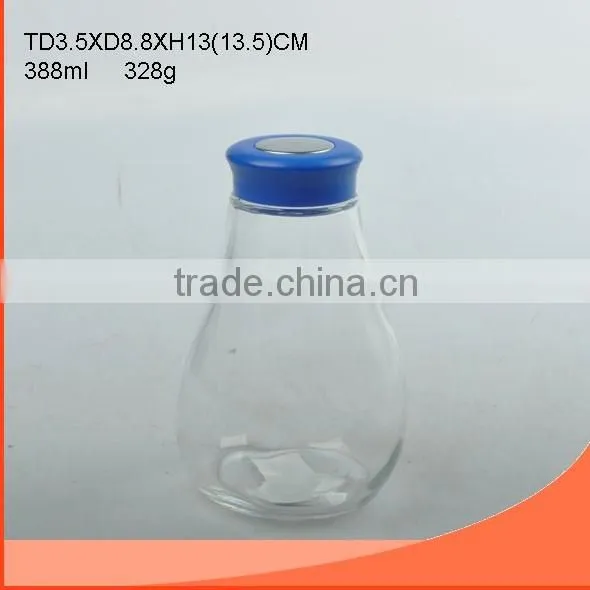 185ml glass jar with clip,silicone pad and lid
