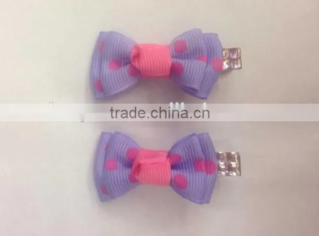 Customize high quality hair accessories colorful headwear ribbon hairpins for baby girl kids hairpins hair bows