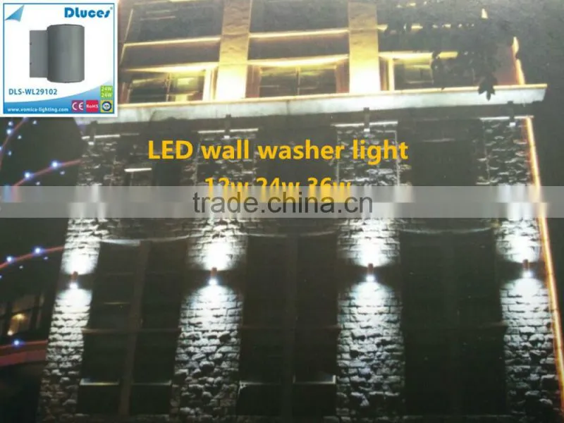 24w ip65 waterproof aluminum outdoor led garden wall lights