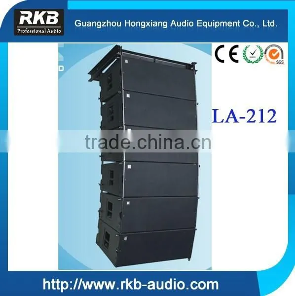 LA-212 three way daul 12 inch pro line array speaker