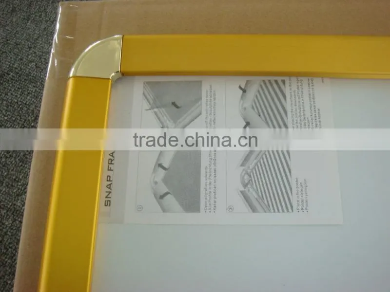 A0 A1 A2 A3 A4 Aluminum round and mitred corner snap frame