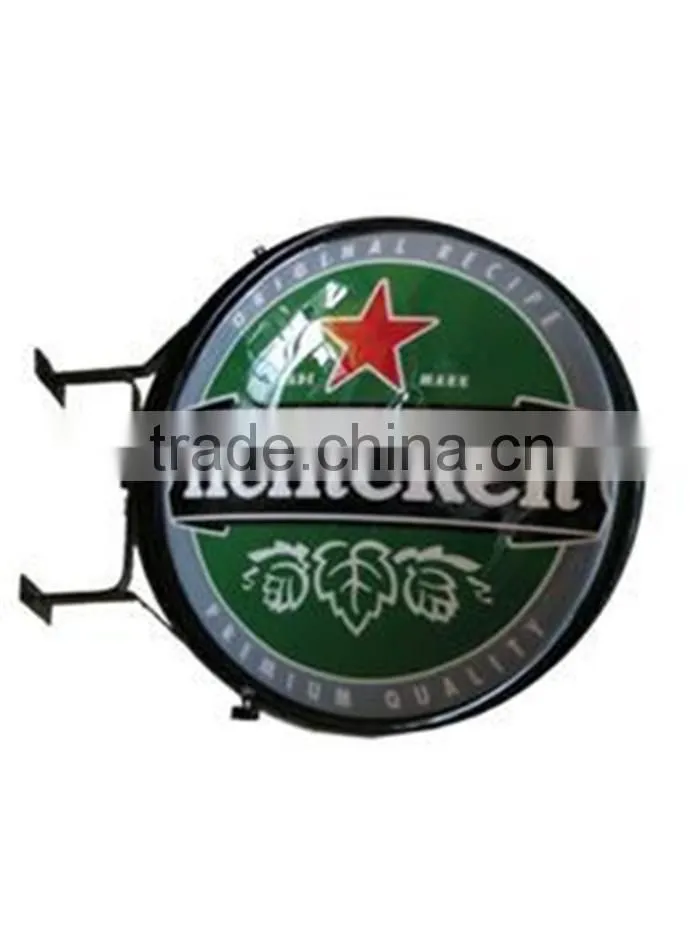 round light box outdoor sign