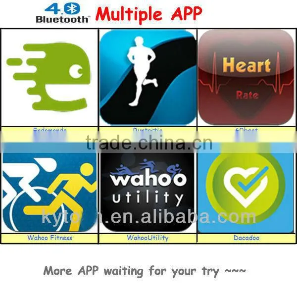 IPhones and Samsung GALAXY S4 bluetooth4.0 heart rate monitor