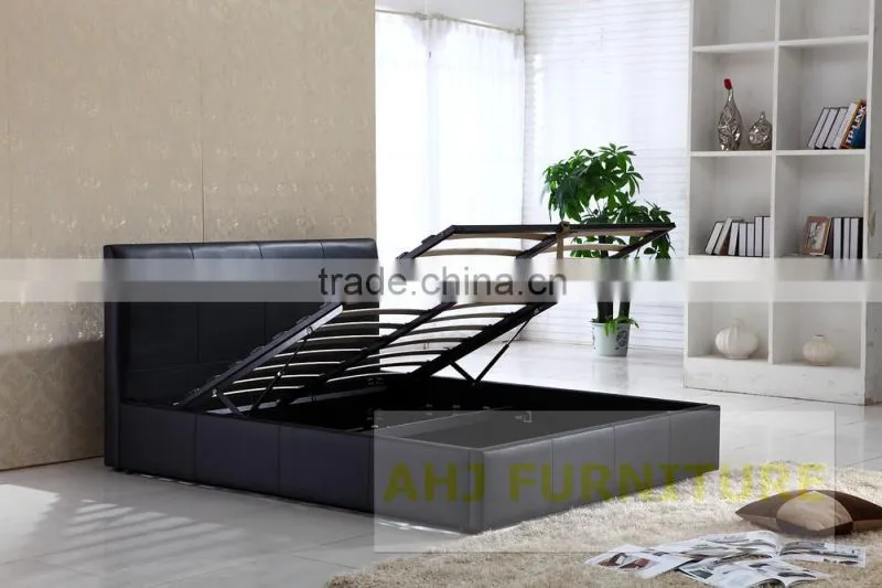hydraulic lift up storage bed, storage bed frame with gas lift, storage bed hinge mechanism with gas strut