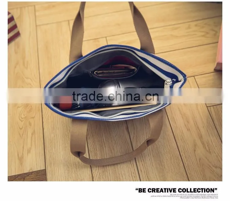 Cheap fashion shopping tote bag canvas beach bags wholesale
