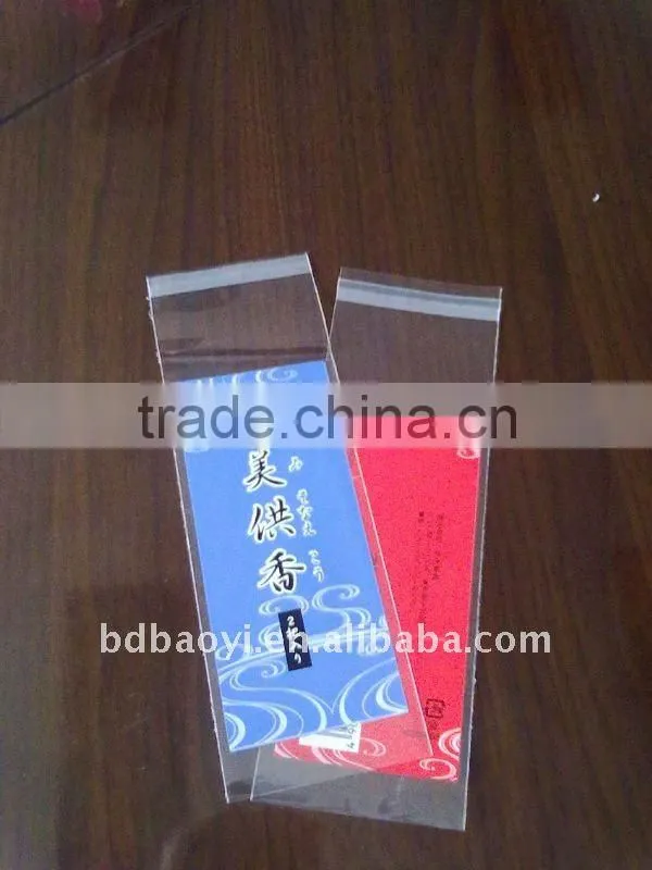 high quality BOPP clear 3 side sealing plastic packaging bag for snack