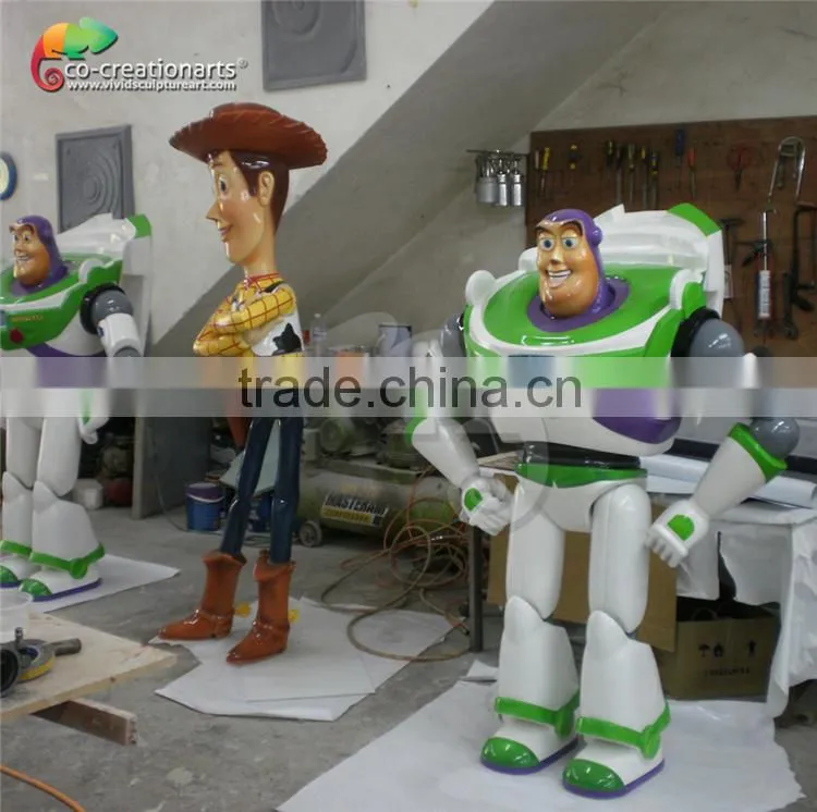 Innovative and New product fiberglass Mirinda character staute