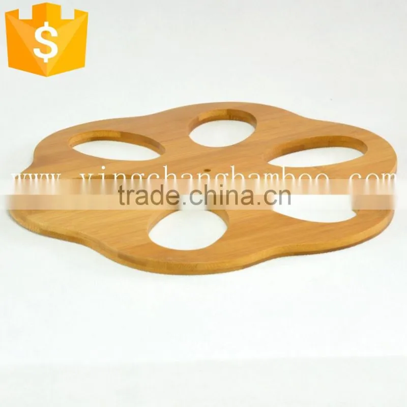 Wood bamboo tea tray set