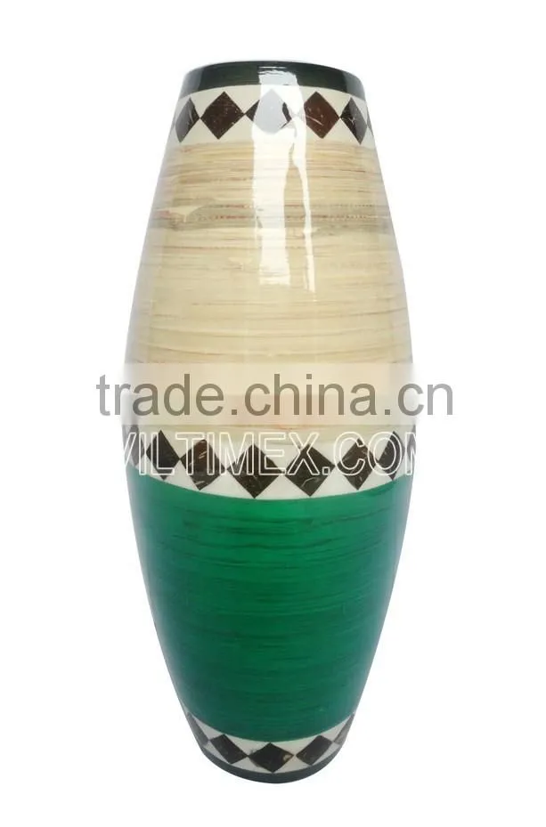 Eco-friendly bamboo with coconut vase