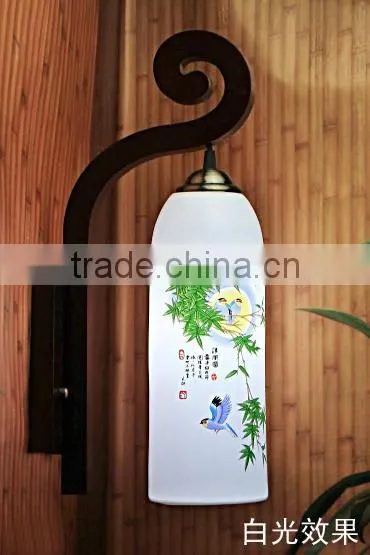 Chinese Porcelain Wall Light UL RoHS SAA CE CE Small Antique Wall Reading Lamp Bedroom Wall Lamps For Home