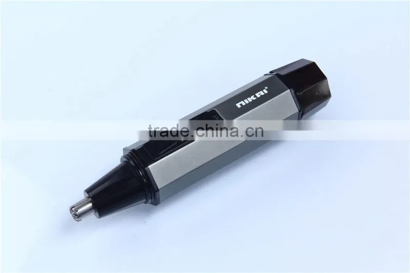NIKAI 3 in 1 Waterproof manual nose and ear hair trimmer
