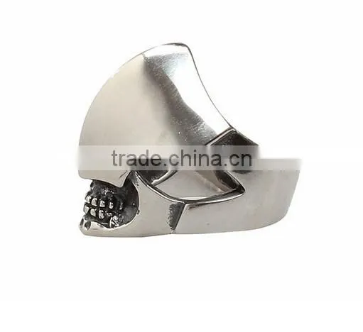 Vintage Men's Ring Decoration Carved Skull Titanium Steel Stainless Steel