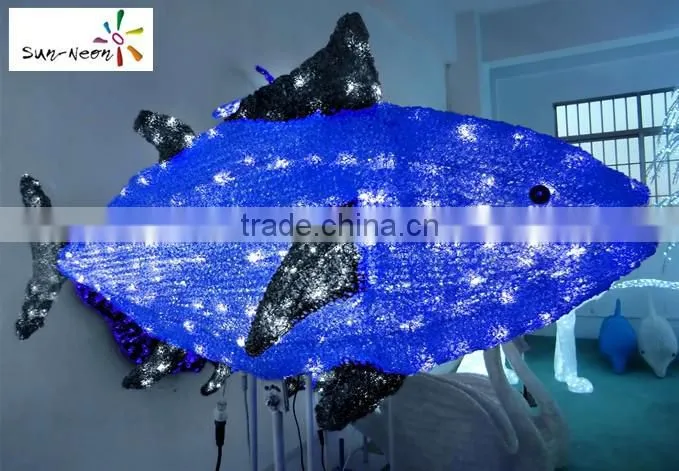 Holiday time decoration led fish attracting fishing light lovely led fish decorative led light