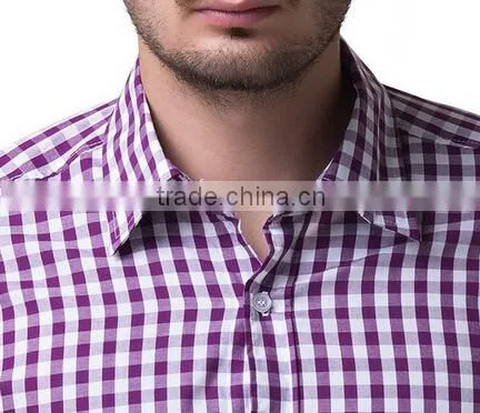 new model fashion plaid men casual shirts pictures
