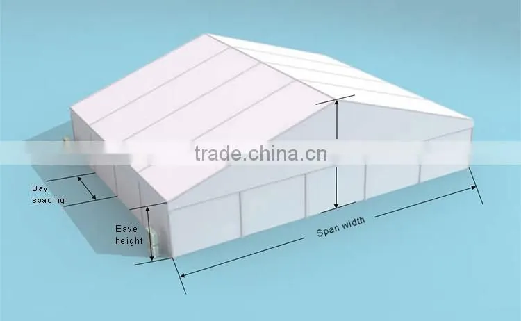 2016 hot waterproof canopy warehouse tent