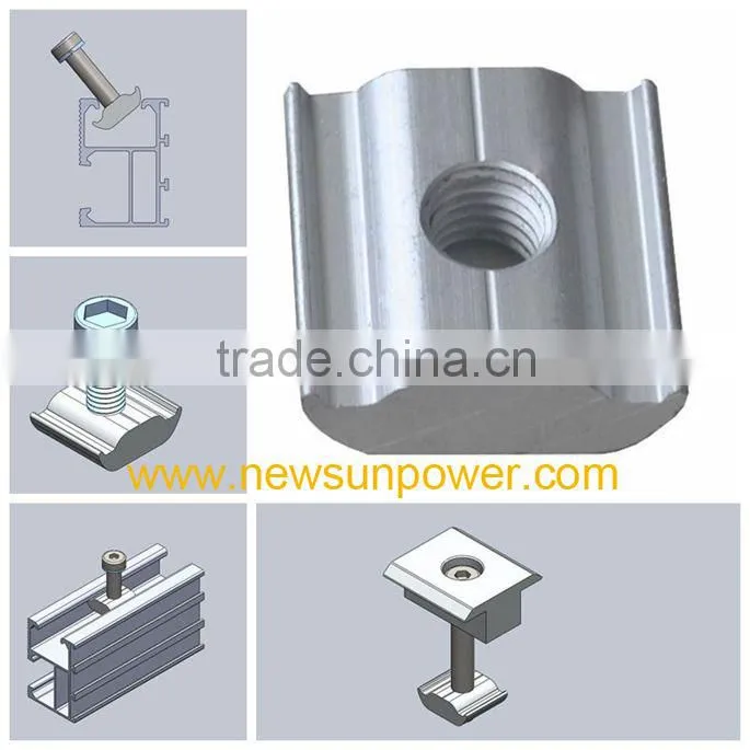 Inner clamp kit for roof solar mounting structure
