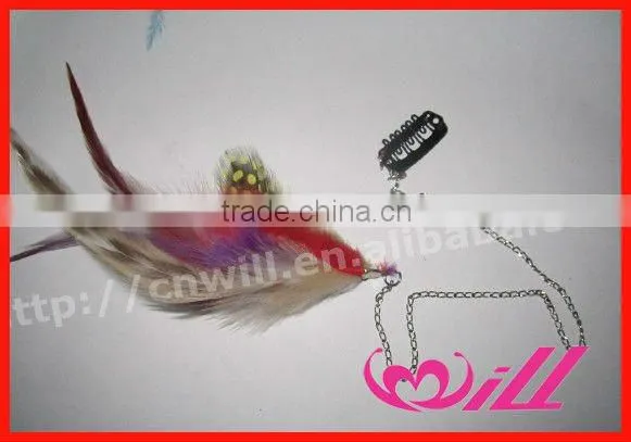 New Hair Accessories Purple Feather Clip In Hair Extension Hair Accessories