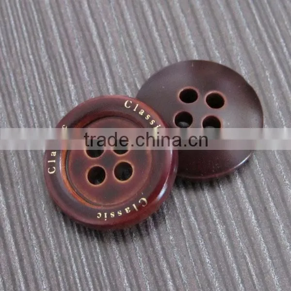 Lettered Shirt Button