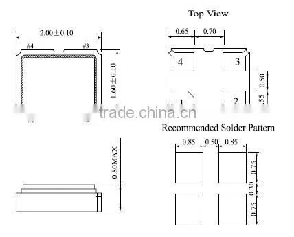 28mhz crystal oscillators 2016 new technology piezo oscillators 2.0*1.6mm