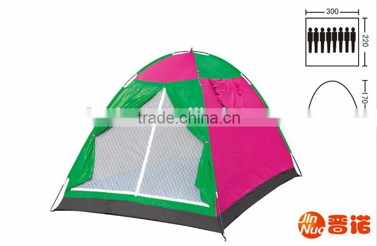 10 person single layer 8.5mm Fiberglass Pole Travel tent