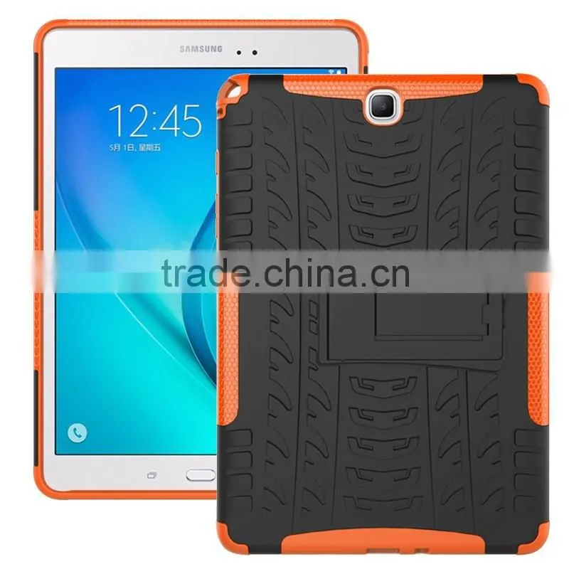 Light TPU PC rugged tablet case with built-in kickstand for Samsung Galaxy Tab A 9.7 inch Tab 5 T550 T555 case cover