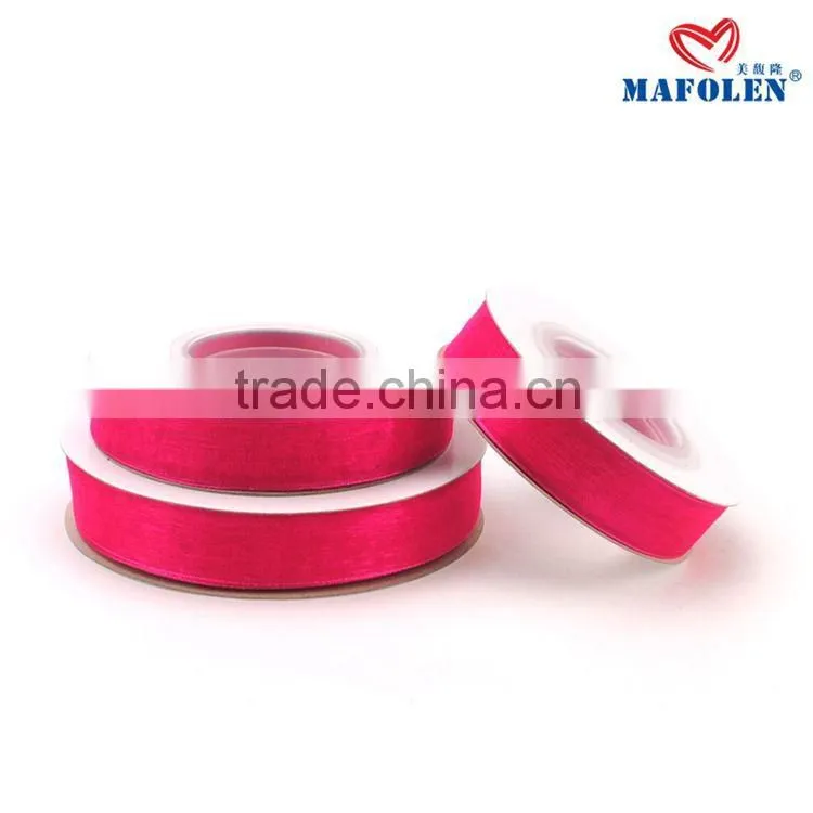 wholesale sheer silk ribbon for wedding decorative