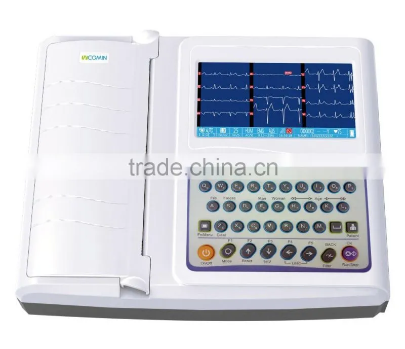 12 leads/channel ECG machine price factory supplier in China