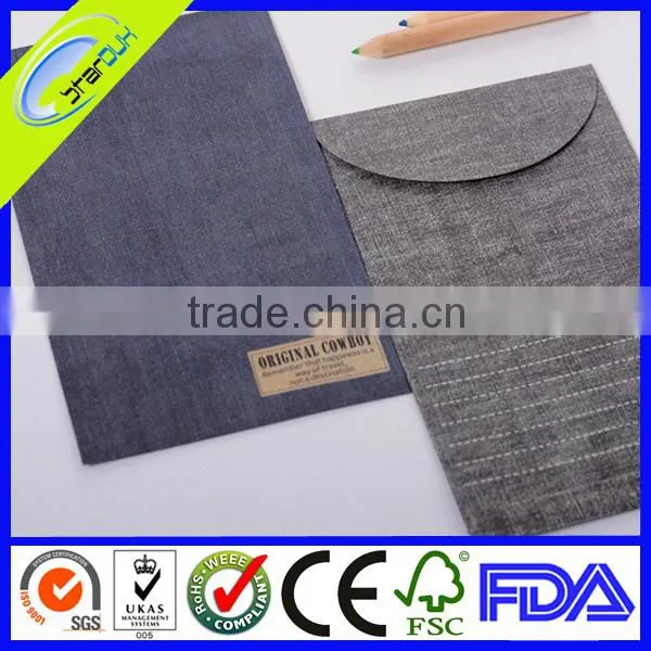 recycled customized black envelope hot sell