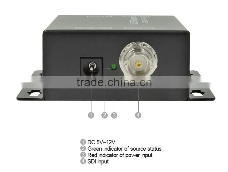 LINK-MI LM-SDI-102 2.97Gbps Data Rates HD SDI Video Splitter 1 to 2 Over RG59 Coaxial Cable