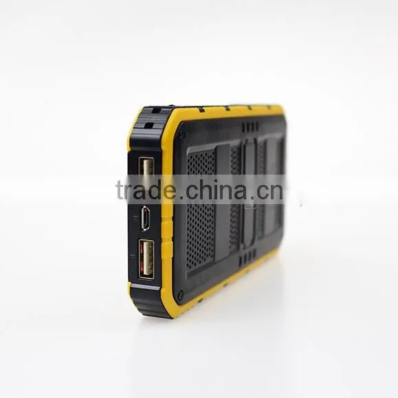 Universal Dual USB 6000mAh Solar Charger With LED Torch Light