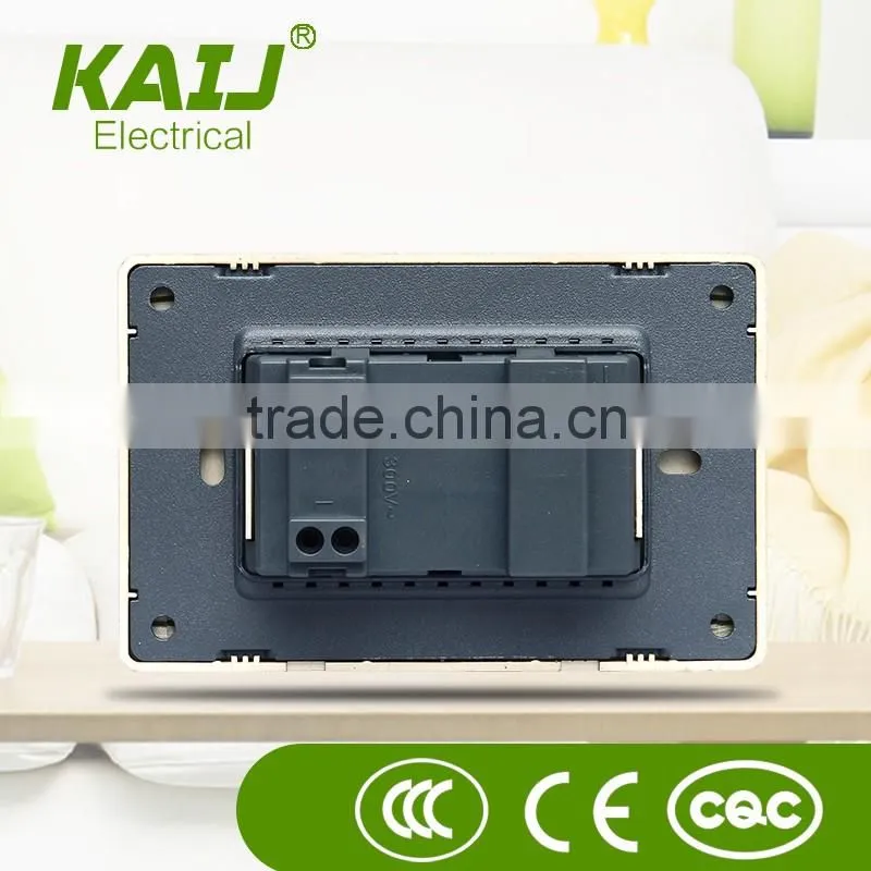 wall mount 15A 300V power electrical double pin switch socket