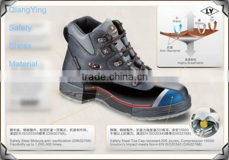 Supply 200J impact resistance safety shoes plastic toe cap LY