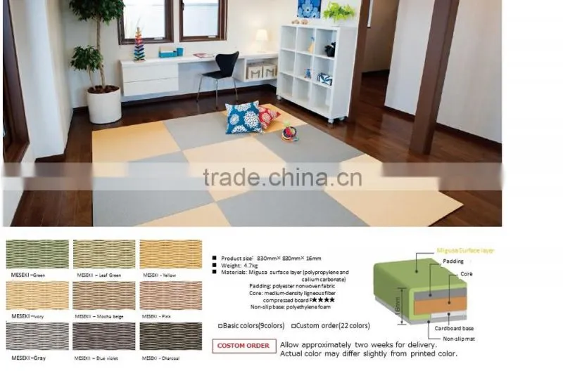 Fading-resistant and Stain-resistant tatami puzzle at reasonable prices , small lot order available