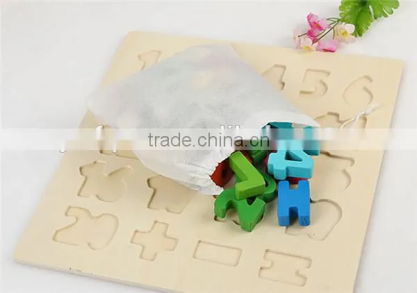 Wooden Training Aid Interesting Arabic Numerals Educational DIY Toy