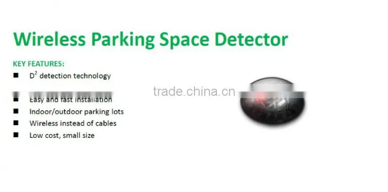 Free Lots Available Quantity Wireless Car Parking Space Sensor with Led Screen Counter Display