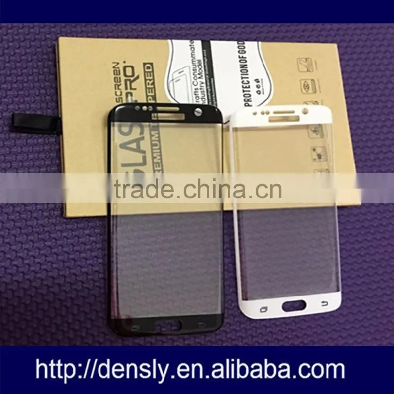 Factory 0.2mm 3D Full Coverage Curved tempered screen protetor samsung galaxi s6 edge