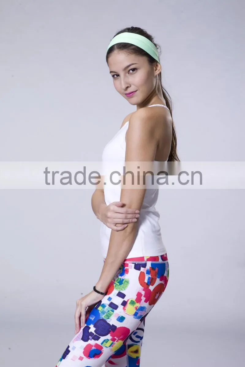 Women Sports Sleeveless Shirt Stringer Tank Top With Custom Private Label