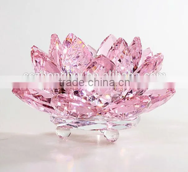 clear crystal flower, crystal gifts, crystal decoration